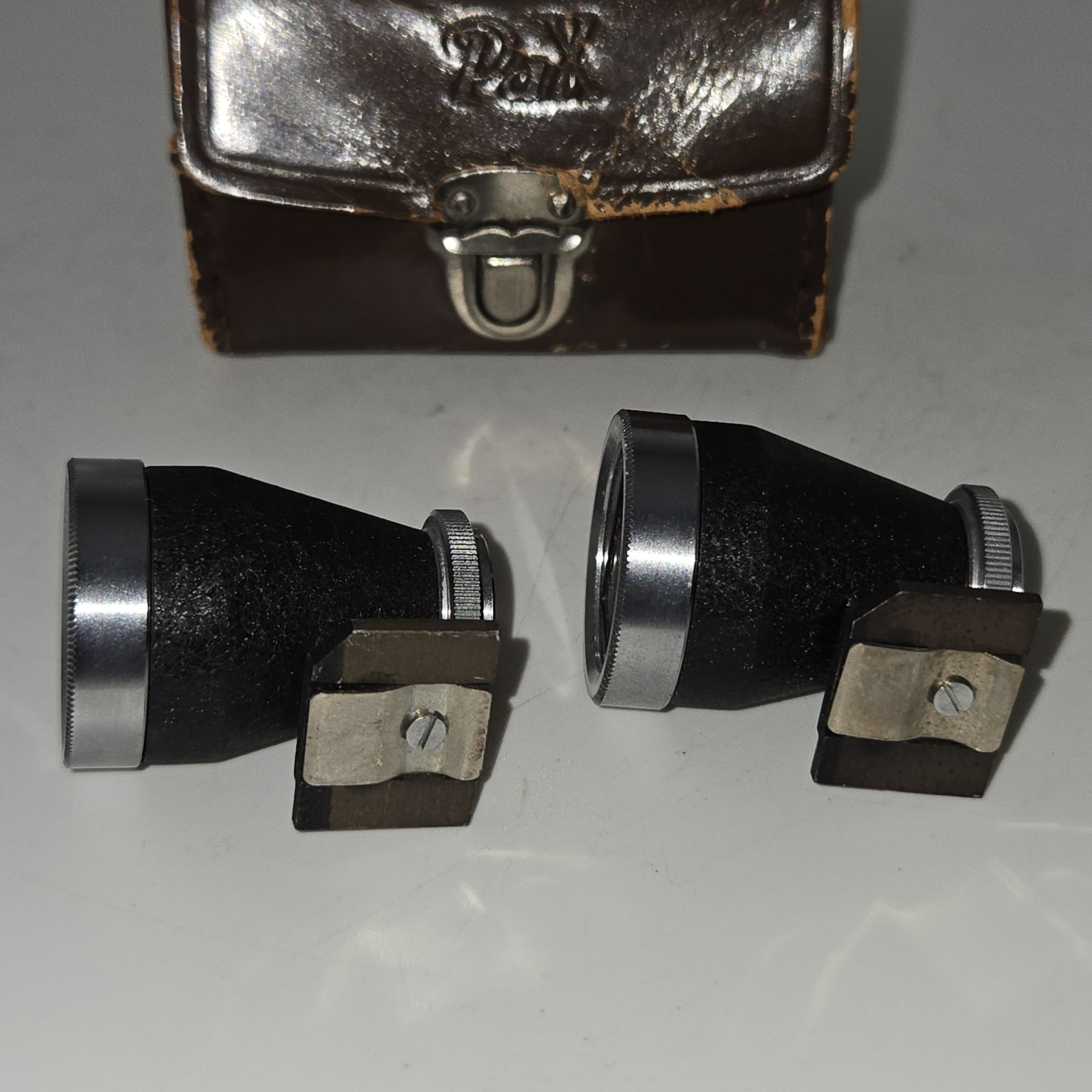Vintage PAX Telephoto Viewer Shoe Mount Viewfinders Lot of 2 - Retro Photography