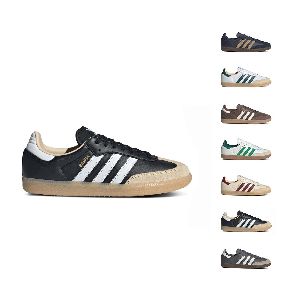 adidas gazelle silver green womens Zapatillas Samba OG Mujer Cream White/Gum4 main image 1
