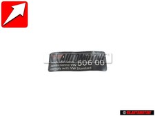 Original Vw Sticker Oil Comply With Vw Standard - 7d0010258h