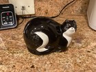 Warren Kimble 2002 Tuxedo Fat Cat Ceramic Sponge/Scrub Holder Black White Whimsy — photo 1