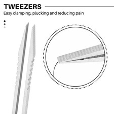 2 Pack Tweezers Titanium Portable Titanium Alloy Tweezers Survival5785