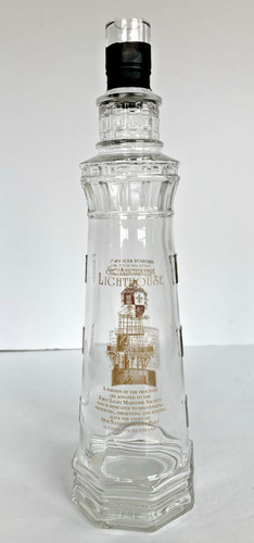 St. Augustine Florida Lighthouse Empty 750 ml Red Wine Bottle EUC