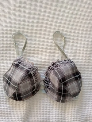 Newlook Grey/Blue and Black Underwired Bra 32D - Image 1 of 4
