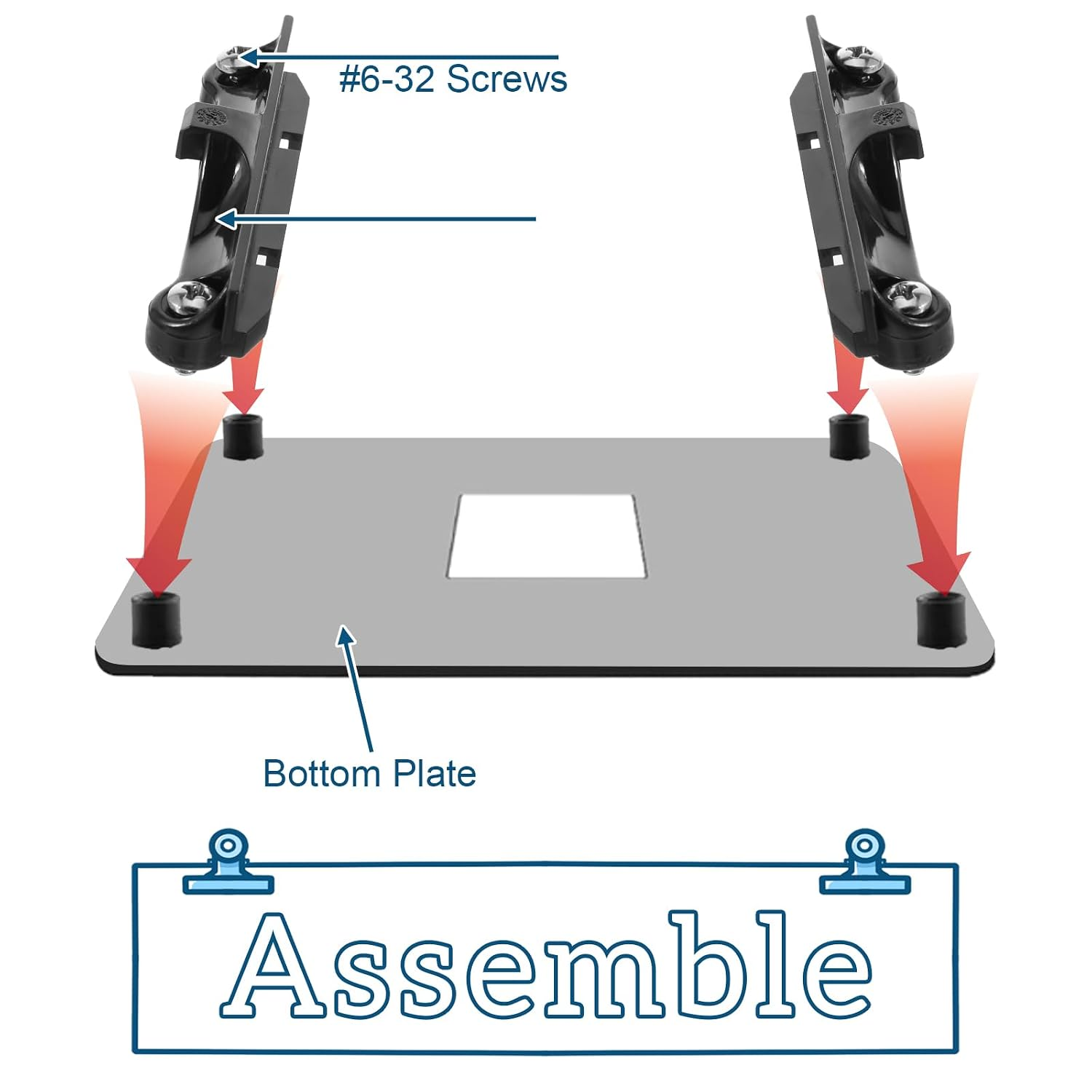 CPU Fan Bracket for AM4 Backplate, 2 Pairs AM4 Bracket Set with ...