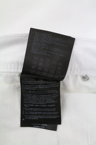 Antony Morato Argon Herren Jeans W32 Weiß Slim Knöchellang Geknöpft Logo Denim - Picture 16 of 18