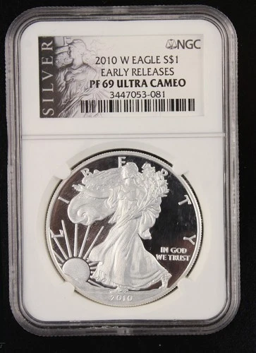 PF 69 Ultra Cameo Silver 2010 American Eagle NGC