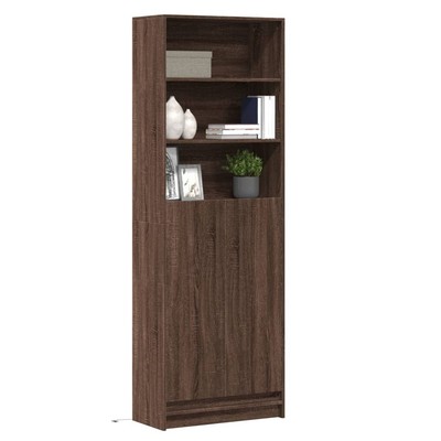 Highboard mit LED-Beleuchtung | Hochschrank | Bücherschrank | Anrichte | 200 cm