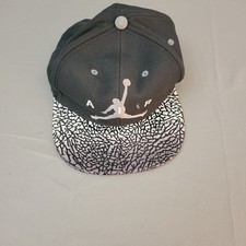 Nike Jordan Snapback Hat Black White Jumpman Logo Adjustable