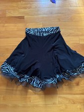 Grand Prix Ballroom Rhythm Dance Practice Skirt Black Color Size Medium