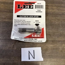 Lee Reloading Case Trimmer Cutter Head and Locking Stud Steel 90110