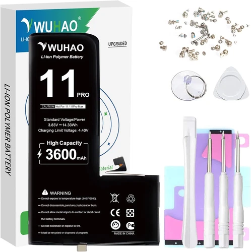 For iPhone 11 Pro Battery 3600mAh 2025 Upgraded for iPhone 11 Pro A2160 A2215