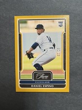 2023 Panini Three and Two Daniel Espino RC Rookie Gold #'d /25 Guardians Card 39