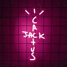 Neon Sign Cactus Jack LED Neon Sign Light Home Bedroom Wall Decor ��3Colors��