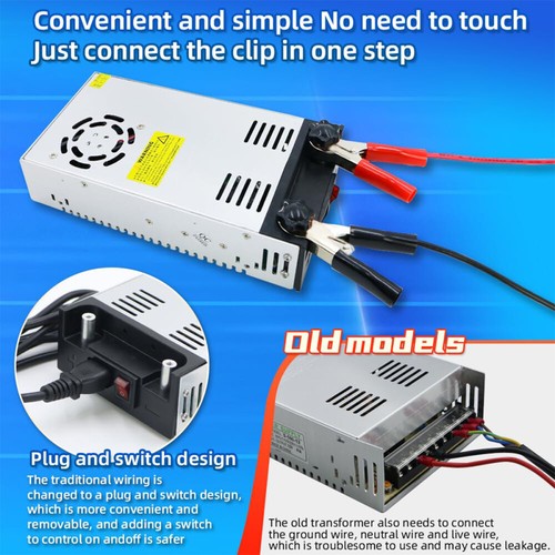 Trasformatore Alimentatore Interruttore 230V AC-DC Upgrade Trasformatore DC 12V 50A 600W Alimentatore - Foto 8 di 15