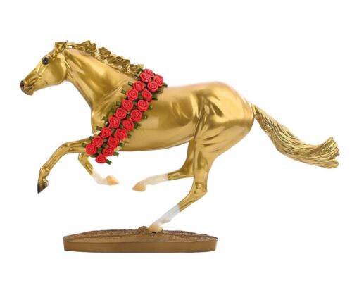 Breyer Gold Secretariat 50th Anniversary Triple Crown Winner *New in Box! - Picture 2 of 3