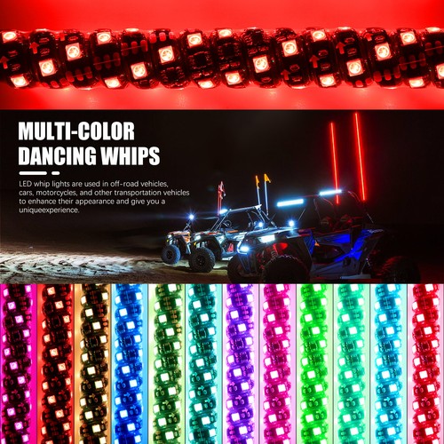 Control remoto de antena de luces LED en espiral de 1 pie para Can-Am Maverick X3 Max R RR Turbo - Imagen 7 de 12