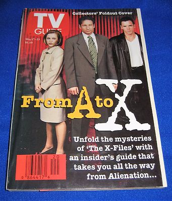 1997 X-Files TV Guide From A to X-Collector's Foldout-Mulder