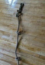 Knotted Manila Hemp Fitness GYM Kids Play Climbing Rope Training 1" x 10' Foot