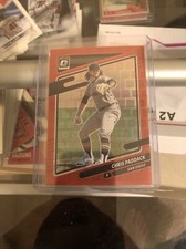 CHRIS PADDACK Padres 2021 Panini Donruss Optic Pandora RED #’d /99 Prizm