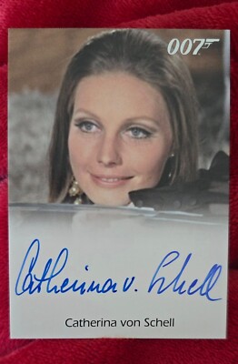 2010 JAMES BOND 007 CATHERINA VON SCHELL AUTO  NANCY HER MAJESTY'S SECRET  (461)