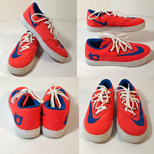 Nike Kevin Durant KD Vulc GS Kids Youth Size 5 Y Sneaker 642085-600 Coral Orange