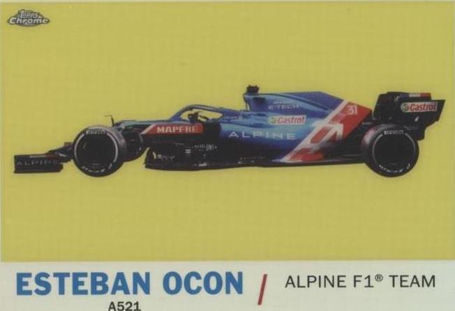 2021 Topps Chrome Formula 1 - Esteban Ocon #T61-EO - 1 of 1