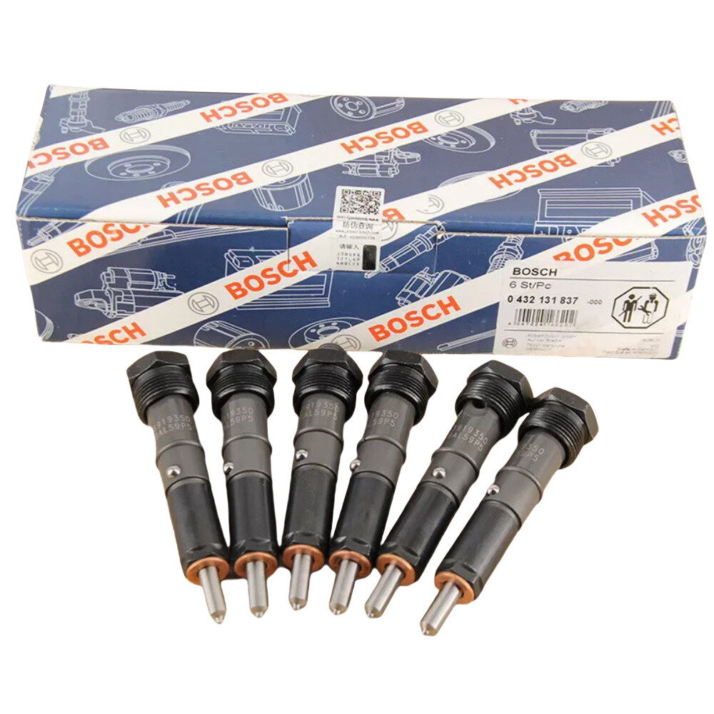6X Bosch 50HP Fuel Injectors 3919350 For 89-93 Dodge Cummins 5.9L 12V 0432131837