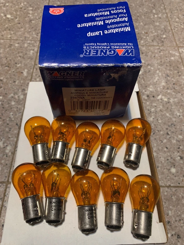 Nueva bombilla de señal de giro - lámpara en miniatura - iluminación Wagner en caja 2357NA Foto 2 de 3