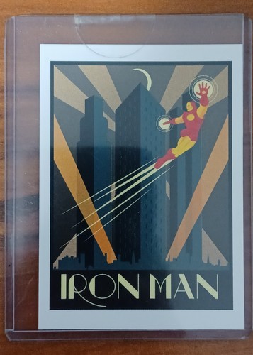 2014 Rittenhouse Marvel 75th Anniversary Case Topper D5 #5 IRON MAN art deco