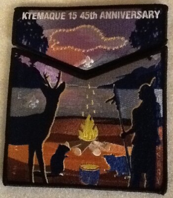 Ktemaque Lodge 15 - 45th Anniversary Westchester Putnam OA 2018 patch set