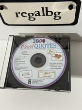 Hot Off The Press 1000 Card Quotes Computer CD PC Artwork Instructions