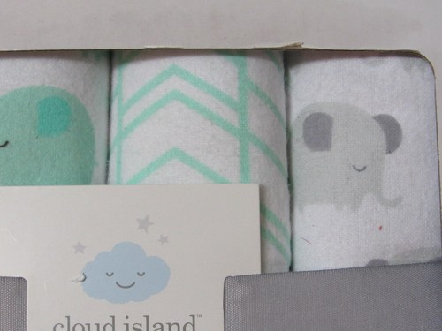 Juego de 4 mantas de franela Cloud Island elefantes nuevo #28535 - Imagen 4 de 10