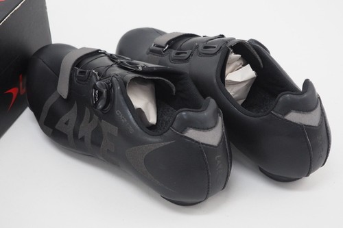New! Lake CXZ176 Road Cycling Shoes Size: 11.75 US / 45 EU Black/Reflective - Picture 4 of 5