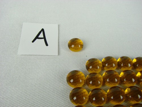 BullseyeGlass coe90 #1137 Mdm Amber Trans ~ fused dots (50) ~ uniform 1/3" diam - Picture 3 of 8