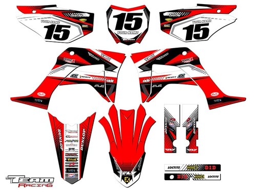 2019-2020 HONDA CRF 125 GRAPHICS KIT DECALS DECO CRF125 MOTO STICKERS 19 20 - Foto 4 di 4