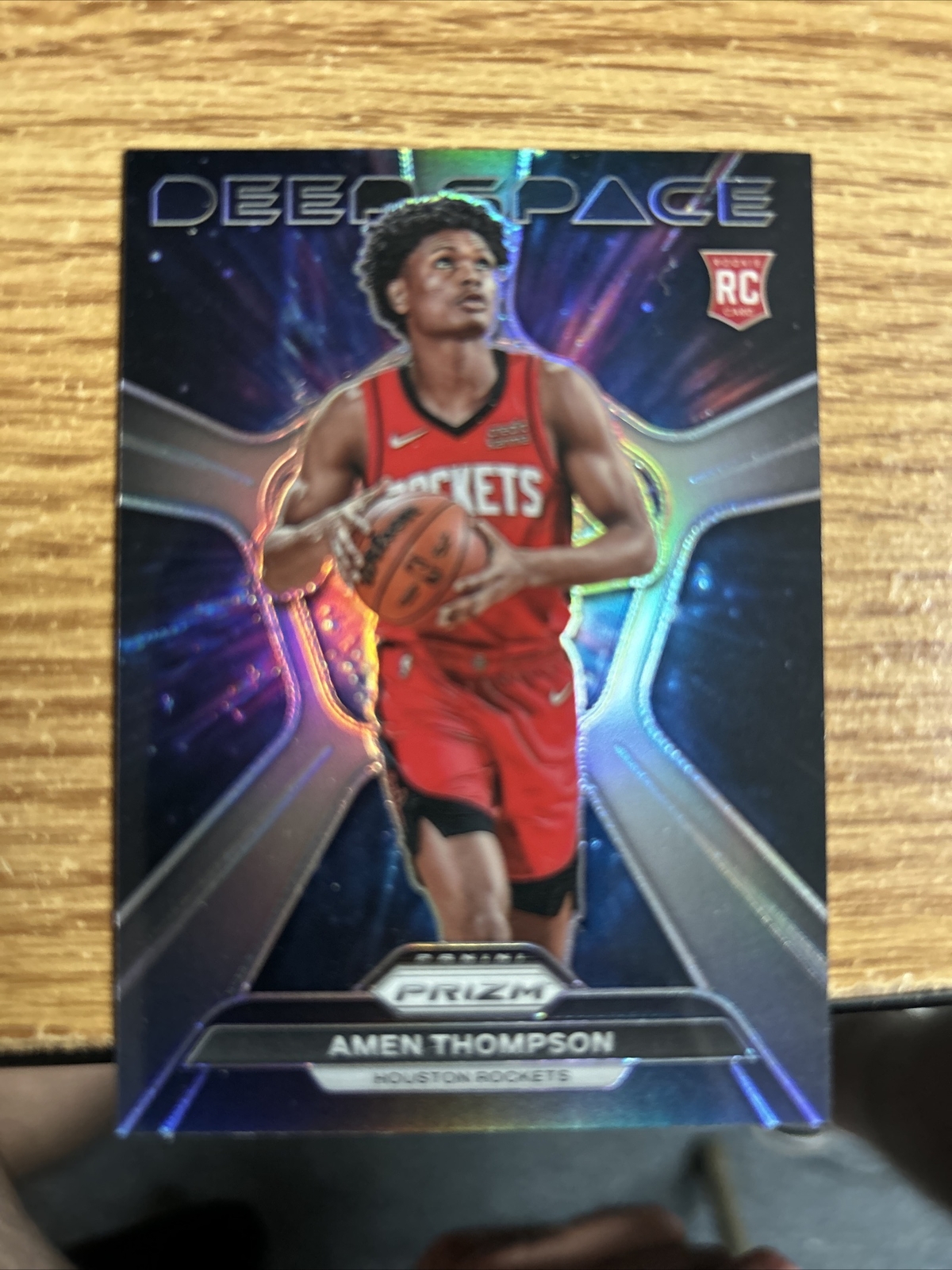 2023-24 Prizm Amen Thompson Rookie DEEP SPACE SILVER PRIZM Houston Rockets