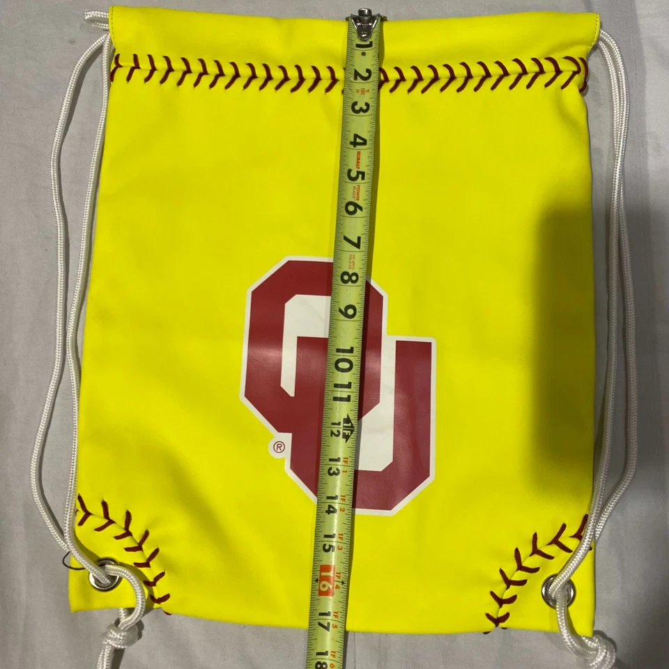 Mochila deportiva Zumer Sport University of Oklahoma OU Sooners Softb con cordón Foto 3 de 4