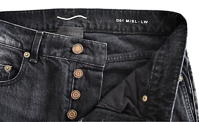 🆕️ SAINT LAURENT Paris D01 M/SL-LW Black SLIM FIT LOW 🆕️ SAINT LAURENT Paris D01 M/SL-LW Black SLIM FIT LOW