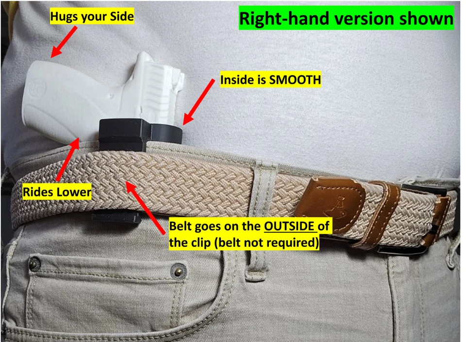 Funda guardaespaldas S&W 2.0 (380 acp) IWB en cintura oculta llevar hecha en EE. UU. Foto 2 de 4