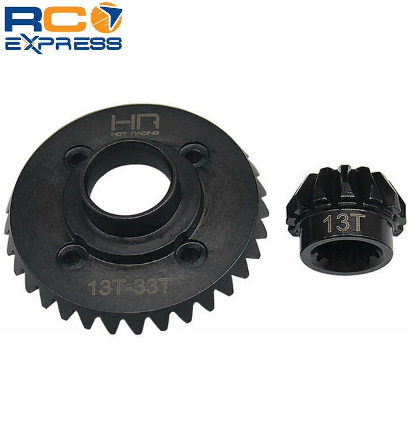 Hot Racing Traxxas UDR 33/13T Steel Helical Diff Ring/Pinion Rear