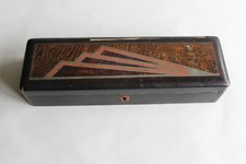 Ancienne boite à gants en laque Japonaise, 28 cm x 8.5 cm