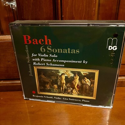 ￼Johann Sebastian J.S Bach CD 6 Sonatas for Violin Solo Classical Schumann Piano