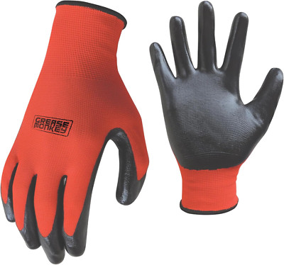 Grease Monkey General Purpose Nitrile Coated Work Gloves Size Large 15 Pack