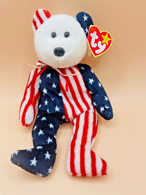 Vintage Beanie Baby TY '' Spangle '' Date of Birth 14.6.99 - top Zustand + Etikett