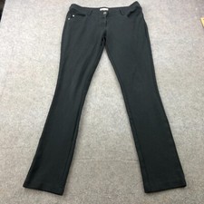 Lacoste Pants Womens 42 Black Pockets Y2K Low Rise Bootcut Preppy Chino