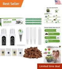 Hydroponic Garden Kit 167pcs Includes Grow Sponges Baskets and Nutrients 0.46 per gallon