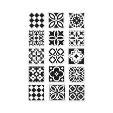 Hero Arts "DECORATIVE TILES" Clear Photopolymer Stamps 2024