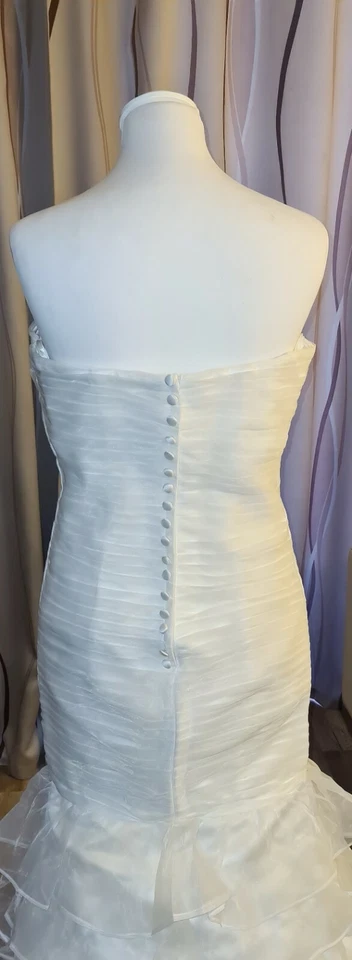 Damen Hochzeitskleid Meerjungfrau weiss Gr.S - Bild 4 von 4