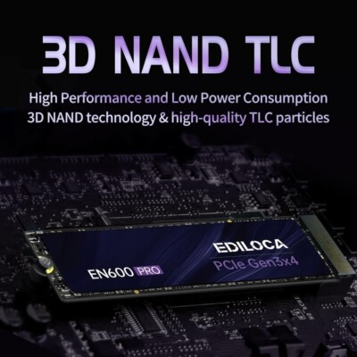 Ediloca EN600 Pro M.2 NVMe SSD PCIe 3.0 SSD Hard Drive For PC