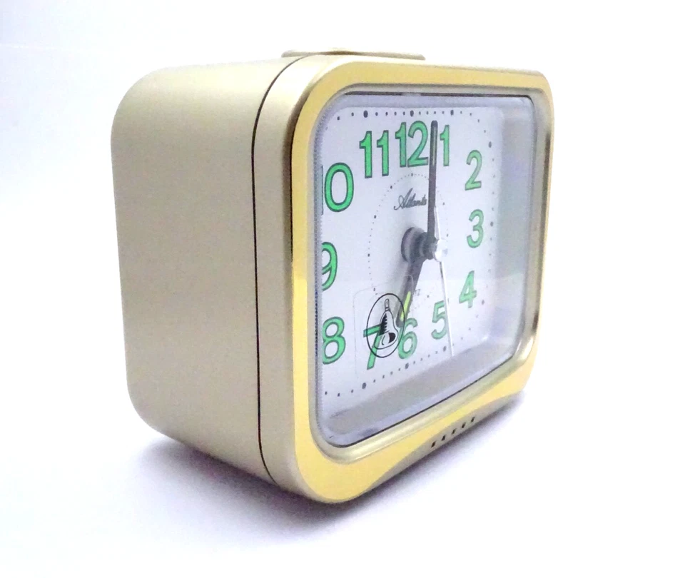 ATLANTA Top-Marke Quarz Wecker Analog lautes Glockensignal 1940/ Trendig & Chic - Bild 3 von 4